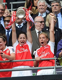 Arsenal Ladies Celebrate FA Cup Victory: Vicky Losada and Jordan Nobbs Triumph Over Chelsea Ladies
