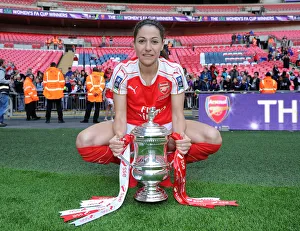 Arsenal Ladies V Chelsea Ladies - FA Cup Final 2016 Prints: Arsenal Ladies Celebrate FA Cup Victory: Vicky Losada Lifts the Trophy