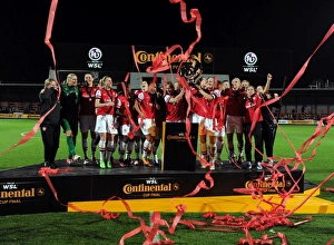 Arsenal Ladies V Birmingham City - WSL League Cup Final 2012-13 Prints: Arsenal Ladies Celebrate FA WSL Continental Cup Victory