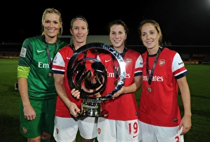 Arsenal Ladies V Birmingham City - WSL League Cup Final 2012-13 Prints: Arsenal Ladies Celebrate FA WSL Continental Cup Victory