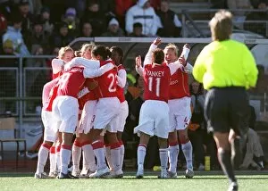Images Dated 23rd April 2007: Arsenal ladies celebrate their goal scored by Alex Scott