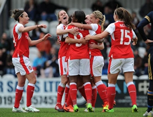 Arsenal Ladies Celebrate Goal: Van de Donk, Taylor, Carter, Nobbs, McCabe vs. Tottenham Hotspur Ladies (FA Cup 2017)
