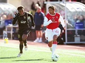 Umea IK V Arsenal Ladies 2006-7 Prints: Arsenal Ladies Defeat Umea IK 0:1 in UEFA Cup: Mary Philip and Elaine Score