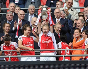 Arsenal Ladies V Chelsea Ladies - FA Cup Final 2016 Prints: Arsenal Ladies Defy Chelsea: Leah Williamson Lifts FA Cup Triumph