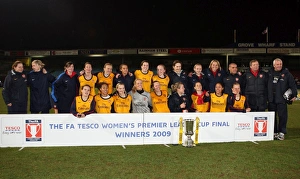 Arsenal Ladies V Doncaster Rovers Belles - League Cup Final 2008-9 Prints: Arsenal Ladies Dominate League Cup Final: 5-0 Victory over Doncaster Rovers Belles