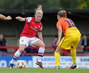 Arsenal Ladies V Barcelona 2012-13 Prints: Arsenal Ladies FC vs. Barcelona: Kim Little vs