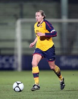 Arsenal Ladies v Doncaster Rovers Belles - League Cup Final 2008-9 Collection: Arsenal Ladies' Jayne Ludlow Celebrates Victory: 5-0 FA Premier League Cup Final Win over