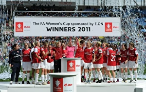 Arsenal Ladies V Bristol Academy FA Cup Final 2011 Prints: Arsenal Ladies Lift FA Cup: 2-0 Victory over Bristol Academy (2011)