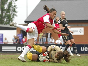 Arsenal Ladies V Umea IK 2006-07 Prints: Arsenal Ladies Lift UEFA Women's Cup: 1-0 Aggregate Victory over UMEA IK (2006-07) - 6th UEFA Women's Cup Final