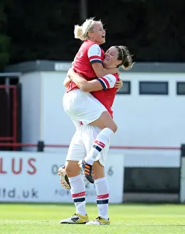 Arsenal Ladies Make History: Beattie and Houghton's First Goal Celebration (2012)