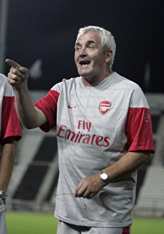 POAK Thessaloniki v Arsenal Ladies 2009-10 Collection: Arsenal Ladies Manager Tony Gervaise