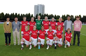 Arsenal Ladies with the match sponsors. Arsenal Ladies 1: 1 Bristol Academy