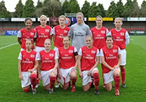 Arsenal Ladies team. Arsenal Ladies 5: 1 Rayo Vallecano. Womens UEFA Champions League