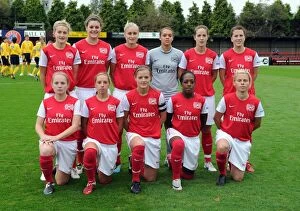 Images Dated 5th October 2011: Arsenal Ladies Team. Arsenal Ladies 6: 0 Bobruichanka. Womeans UEFA Champions League