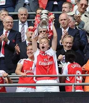 Arsenal Ladies V Chelsea Ladies - FA Cup Final 2016 Prints: Arsenal Ladies Triumph Over Chelsea Ladies: Leah Williamson Lifts FA Cup
