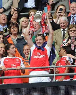 Arsenal Ladies V Chelsea Ladies - FA Cup Final 2016 Prints: Arsenal Ladies Triumph: Dominique Janssen's FA Cup Victory Celebration