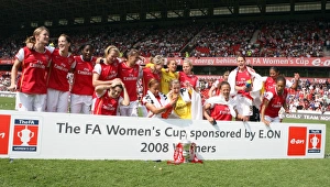 Arsenal Ladies V Leeds United Ladies Womens FA Cup Final Prints: Arsenal Ladies Triumph in FA Cup Final: 4-1 Victory