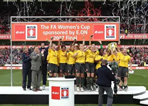 Arsenal Ladies V Charlton - FA Cup Final 2006-07 Prints: Arsenal Ladies Triumph in FA Cup Final: 4-1 Victory over Charlton Athletic