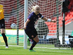 Arsenal Ladies V Bristol Academy - FA Cup Final 2013 Prints: Arsenal Ladies Triumph in FA Cup Final: Steph Houghton Scores the Winning Goal Against Bristol Academy