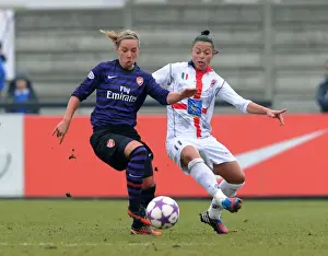 Arsenal Ladies vs. ASD Torres: Nobbs Tackles Iannella in UEFA Women's Champions League Quarterfinals