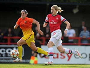 Arsenal Ladies V Barcelona 2012-13 Prints: Arsenal Ladies vs. Barcelona: Ellen White vs