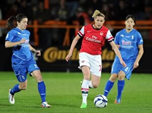 Images Dated 10th October 2012: Arsenal Ladies vs. Birmingham City: WSL Continental Cup Final Showdown - Smith, Carney