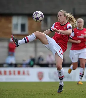 Arsenal Ladies V Wolfsburg 2012-13 Prints: Arsenal Ladies vs. VfL Wolfsburg: Gemma Davison in Semi-Final Action