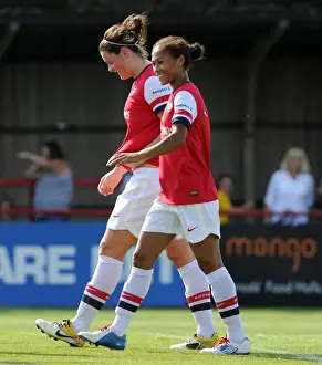 Arsenal Ladies V Lincoln Ladies 2012:13 Prints: Arsenal Ladies: Yankey and Beattie's Goal Celebration in FA WSL Match