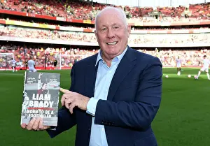Former Arsenal Legend Liam Brady at Arsenal FC vs Manchester City, 2023-24 Premier League