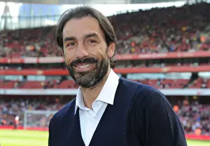 Arsenal V West Bromwich Albion 2013-14 Prints: Arsenal Legend Robert Pires at Arsenal vs West Bromwich Albion, Premier League 2013-14