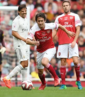 Arsenal Legends V Real Madrid Legends 2018-19 Prints: Arsenal Legend Rosicky Steals the Show against Real Madrid Legends