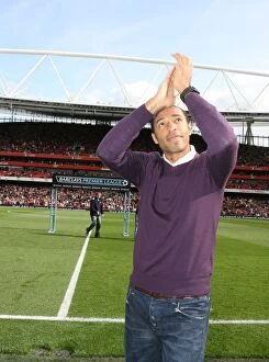 Images Dated 4th October 2009: Arsenal legend Thierry Henry visits Emirates