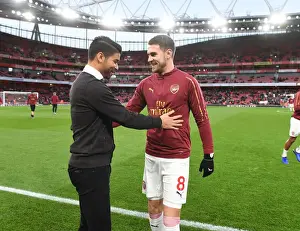 Arsenal V Wolverhampton Wanderers 2018-19 Prints: Arsenal Legends Eduardo and Ramsey Reunite Ahead of Arsenal vs. Wolverhampton Wanderers