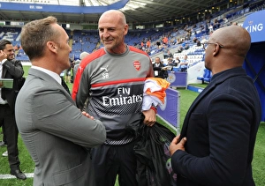 Leicester City V Arsenal 2016-17 Prints: Arsenal Legends Reunite: Bould, Dixon, and Wright at Leicester City Match (2016-17)