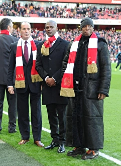 Arsenal Legends Reunited: George Graham, Paul Davis, and Ian Wright at Arsenal vs. Everton (2011-12)