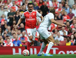Arsenal Legends V Milan Glorie Prints: Arsenal Legends vs. Milan Glorie: A Battle of Football Legends at Emirates Stadium