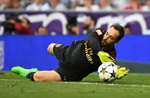 Real Madrid Legends V Arsenal Legends 2018-19 Prints: Arsenal Legends vs Real Madrid Legends: A Clash of Football Greats - Manuel Almunia at Bernabeu (2018-19)