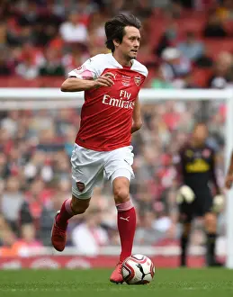 Arsenal Legends V Real Madrid Legends 2018-19 Prints: Arsenal Legends vs Real Madrid Legends: A Clash of Football Icons - Rosicky's Glorious Moment