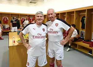 Arsenal Legends V Real Madrid Legends 2018-19 Prints: Arsenal Legends vs Real Madrid Legends: Pat Rice and Bob Wilson Ready for Battle at Emirates Stadium