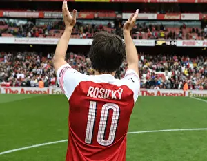 Arsenal Legends V Real Madrid Legends 2018-19 Prints: Arsenal Legends vs Real Madrid Legends: Rosicky Shines in Epic Showdown at Emirates Stadium