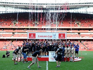 Arsenal V AS Monaco 2014-15 Prints: Arsenal Lift Emirates Cup After Victory Over AS Monaco, 2014