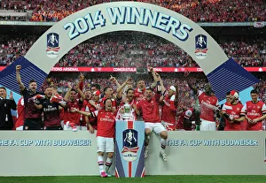 【送料無料】 Arsenal FA cup 2014 記念フレーム Arsenal - FA Cup Winners 2014