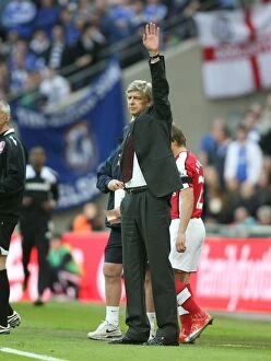 Arsenal v Chelsea FA Cup 2008-09 Collection: Arsenal manager Arsene Wenger