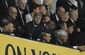 Tottenham Hotspur v Arsenal - Carling Cup 2010-11 Collection: Arsenal manager Arsene Wenger with 1st team coach Boro Primorac and coach Neil Banfield