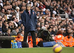 Fulham v Arsenal 2007-8 Gallery: Arsenal manager Arsene Wenger