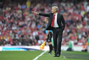 Arsenal manager Arsene Wenger. Arsenal 0: 0 Manchester City, FA Barclays Premier League