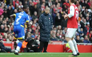 Arsenal manager Arsene Wenger. Arsenal 1: 1 Leeds United, FA Cup 3rd Round