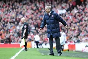 Arsenal manager Arsene Wenger. Arsenal 1: 0 Wolverhampton Wanderers, FA Barclays Premier League