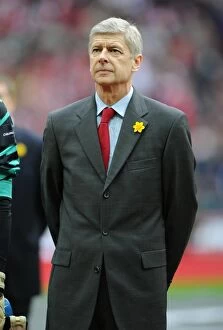 Images Dated 27th February 2011: Arsenal manager Arsene Wenger. Arsenal 1: 2 Birmingham City, Carling Cup Final