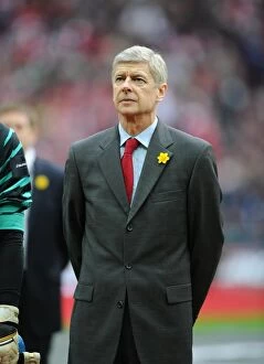 Arsenal manager Arsene Wenger. Arsenal 1:2 Birmingham City, Carling Cup Final